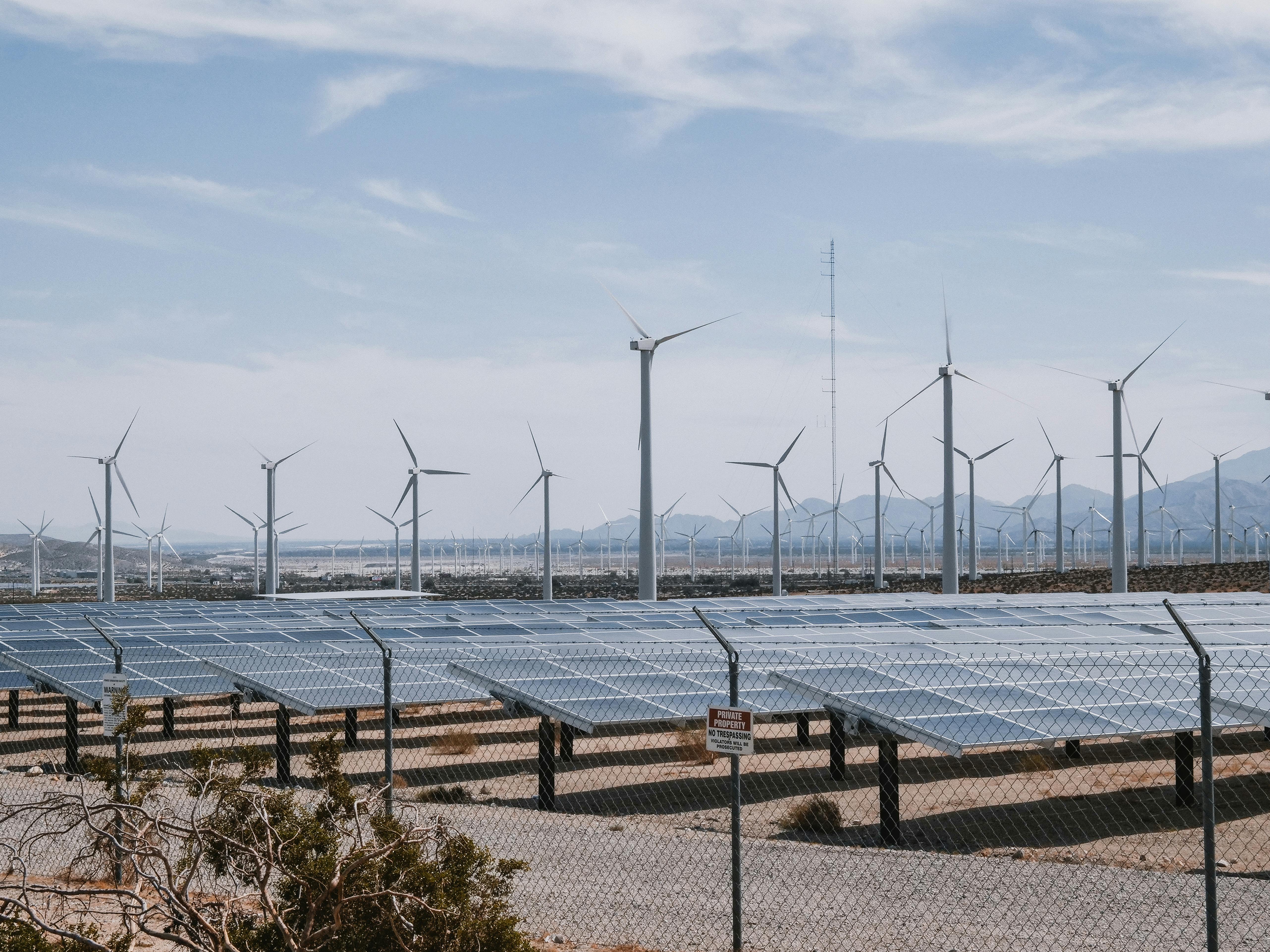 Renewable energy landscape representing Africa's energy future